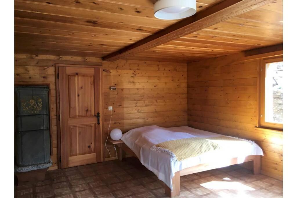 Alpia 26 - Zwei Zimmerwohnung In Traditionellem Walliser Haus Gasenried エクステリア 写真